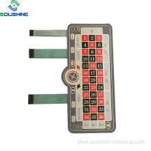 Table board membrane switch for Gambling machines